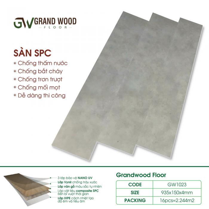 Sàn nhựa SPC hèm khóa 1023