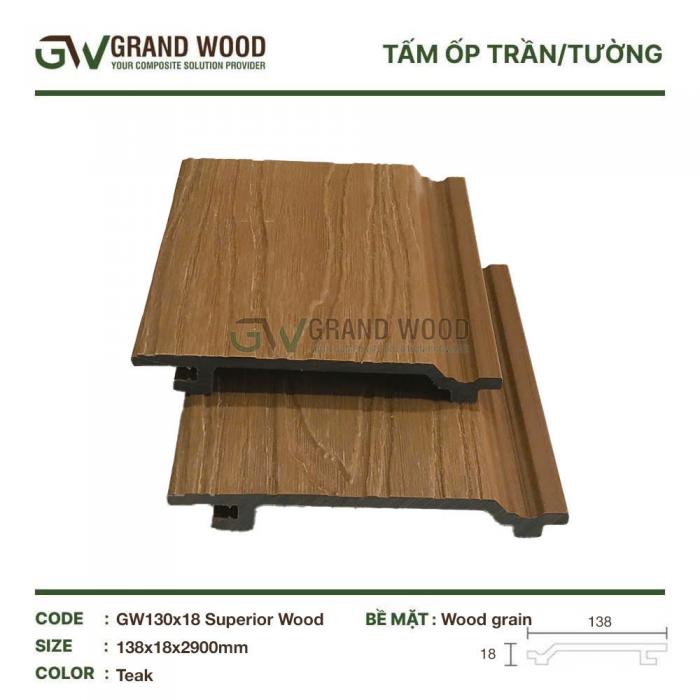Tấm ốp 138x18 ( TEAK)