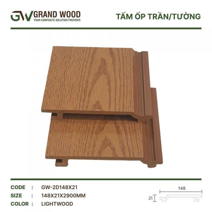 Tấm ốp 148x21 ( 2DLIGHT WOOD)