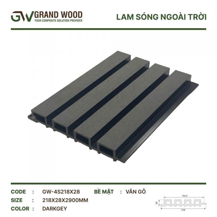 Lam sóng GW-4S218X28 ( DARK GREY)