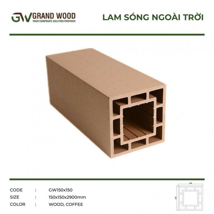 Thanh trụ NT 150X150 ( WOOD, COFFEE)