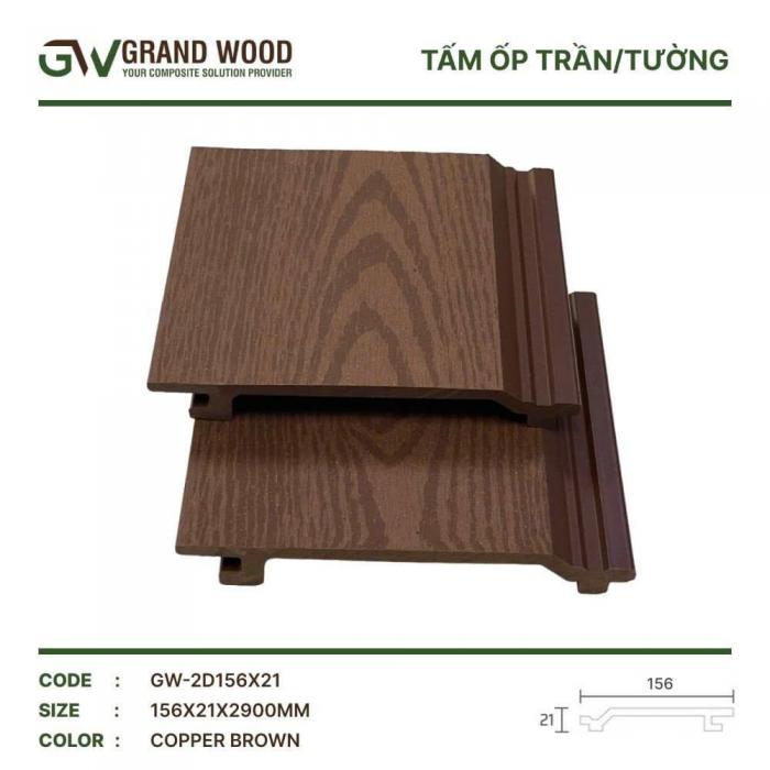 Tấm ốp 156x21 ( 2D COPPER BROWN)