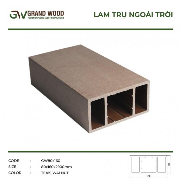 Thanh trụ NT 80X160 ( TEAK, WALNUT)