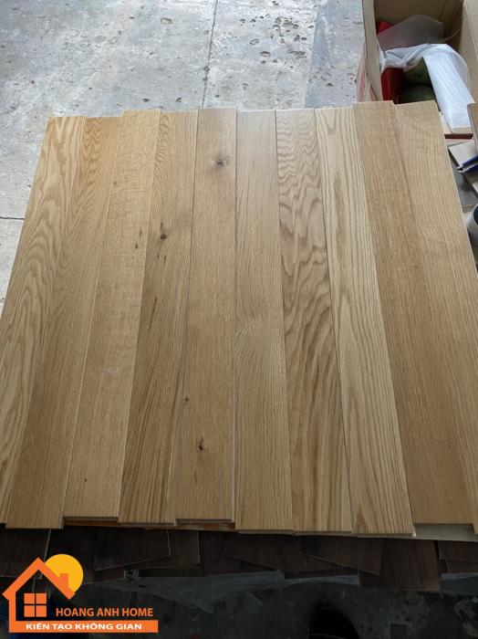 Sàn gỗ tự nhiên solid sồi