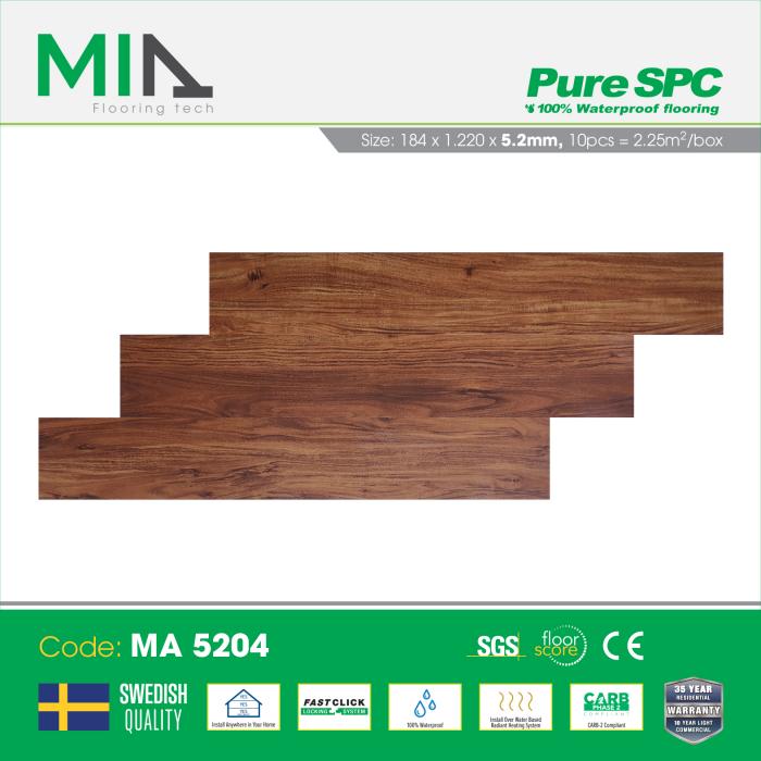 Sàn Nhựa Hèm Khóa MIA MA-5204 5.2mm