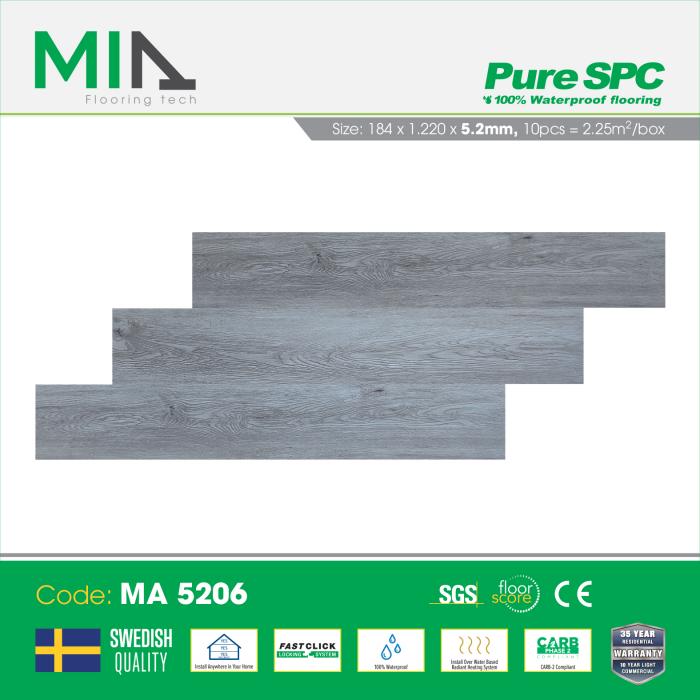 Sàn Nhựa Hèm Khóa MIA MA-5206 5.2mm