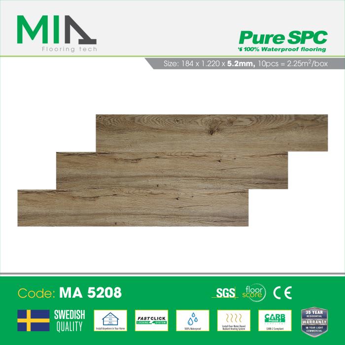 Sàn Nhựa Hèm Khóa MIA MA-5208 5.2mm
